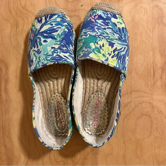 Lilly Pulitzer Lia Espradille Wade & Sea Sz 7 Shoes - Picture 4 of 8